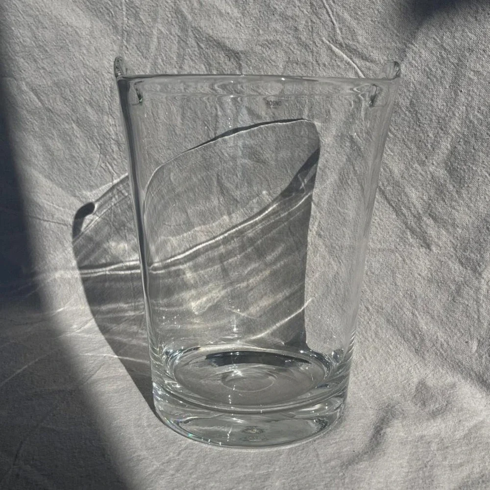 Late 20th Century Glass Krosno Polish Hand Blown Champagne Ice Bucket